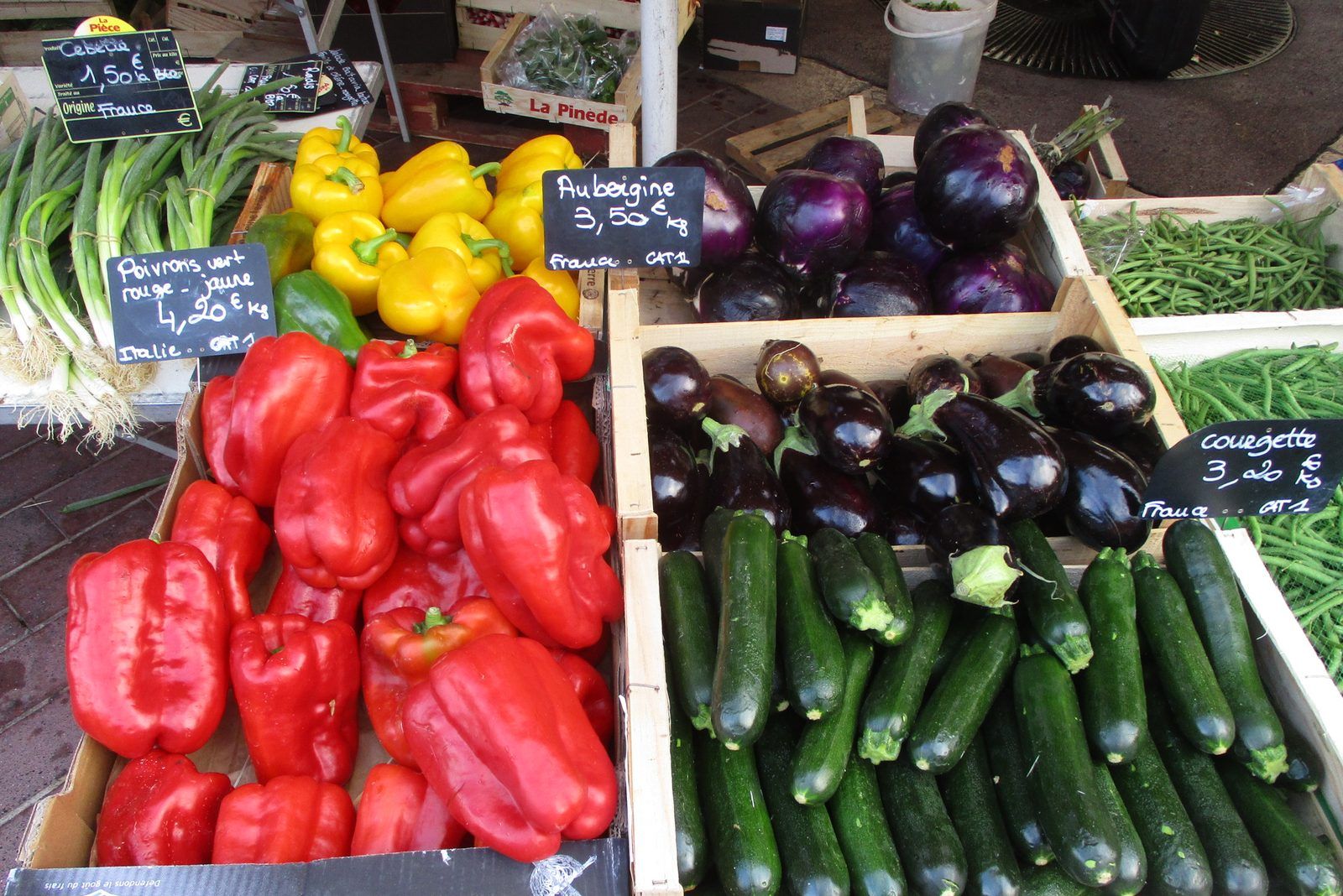 Produce and dishes from Nice