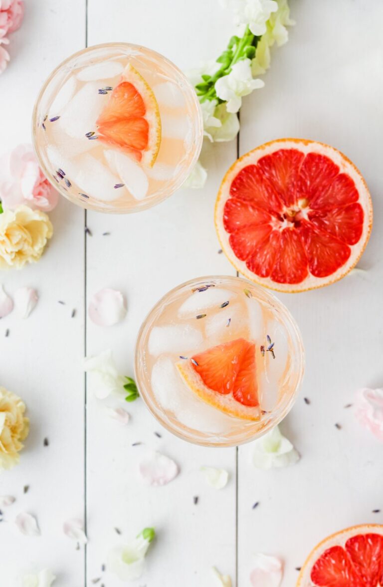 Lavender Grapefruit Gin Cocktail