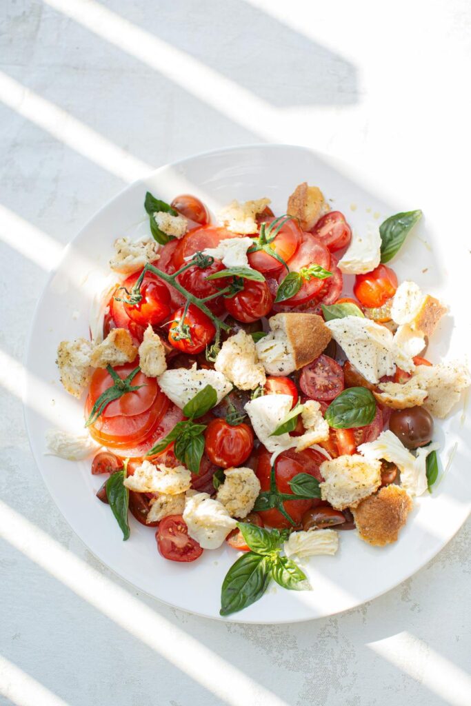 Heirloom Tomato Panzanella Salad Nice Cooking